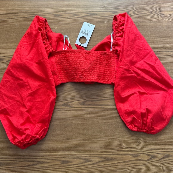 Charlie Holiday Red Somerset Top XS - Picture 5 of 7